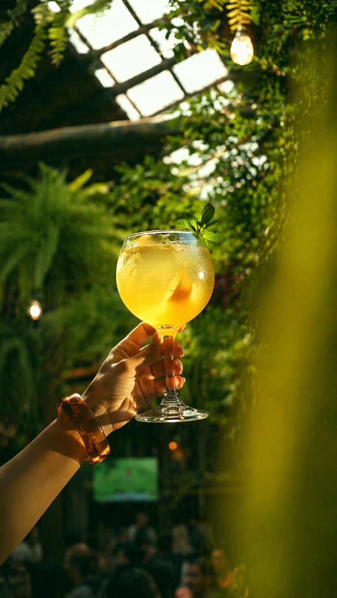 Golden Cocktail in Greenhouse Bar