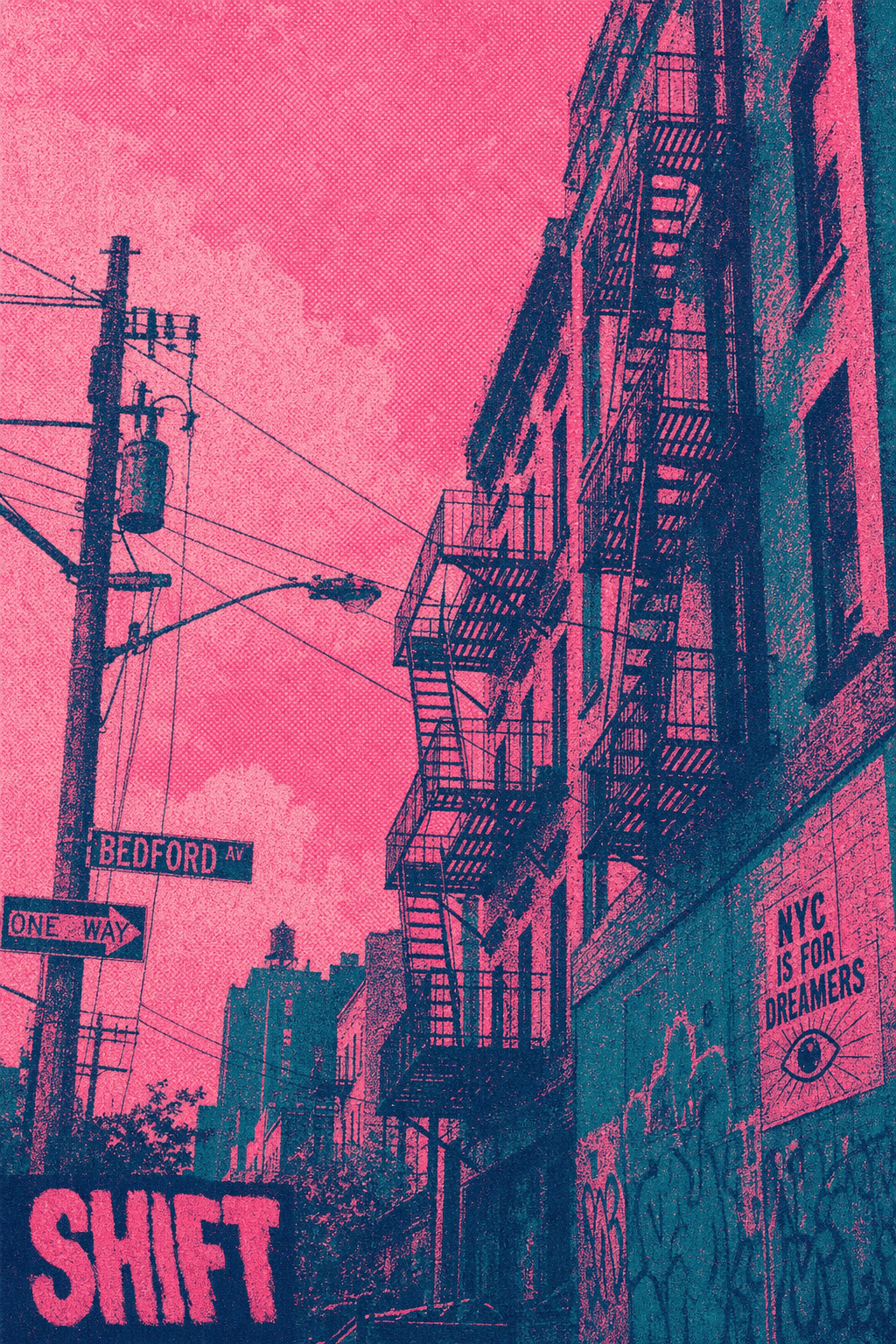 Risograph Urban Landscape