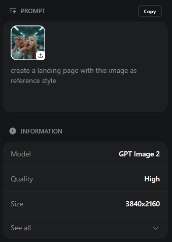 Create a landing page using this image as a reference for style and color gra...